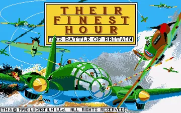 Their Finest Hour - The Battle of Britain_Disk2 screen shot title